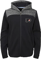 Philadelphia Flyers Youth Black Centripedal Long Sleeve Full Zip Jacket