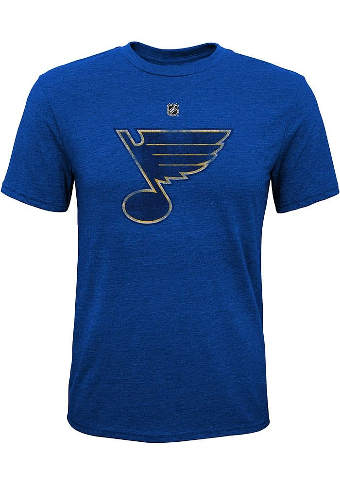 St Louis Blues Youth Blue Pioneer Retro Short Sleeve Fashion T-Shirt