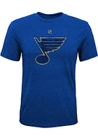 St Louis Blues Youth Blue Pioneer Retro Short Sleeve Fashion T-Shirt