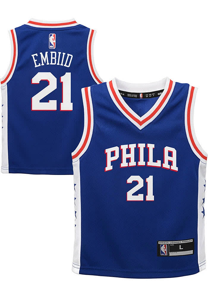 Joel Embiid Outer Stuff Philadelphia 76ers Toddler Blue Road Jersey Basketball