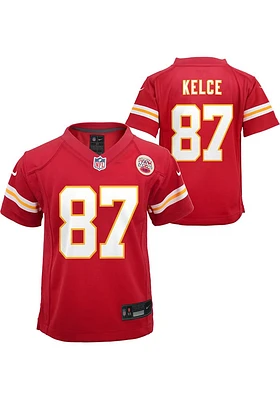 Travis Kelce Kansas City Chiefs Baby Red Nike Replica Game Football Jersey