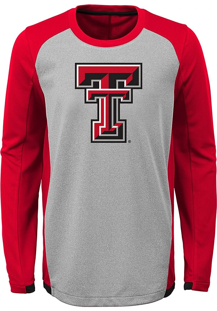 Texas Tech Red Raiders Youth Grey Mainframe Long Sleeve T-Shirt