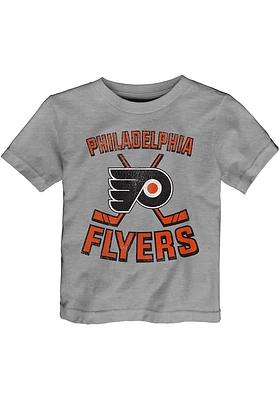 Philadelphia Flyers Infant Double Crossed Short Sleeve T-Shirt Grey