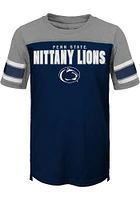 Penn State Nittany Lions Youth Navy Blue 50 Yard Dash Short Sleeve Fashion T-Shirt