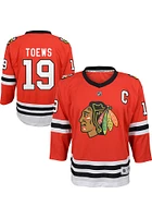 Jonathan Toews  Chicago Blackhawks Youth Red Replica Hockey Jersey