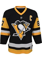 Sidney Crosby  Pittsburgh Penguins Youth Black Replica Hockey Jersey