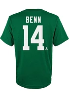 Jamie Benn Dallas Stars Youth Green Name and Number Player Tee