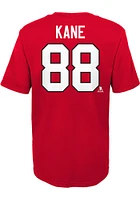 Patrick Kane  Chicago Blackhawks Boys Red Player Short Sleeve T-Shirt