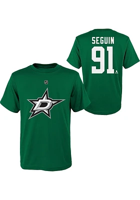 Tyler Seguin  Dallas Stars Boys Green Player Short Sleeve T-Shirt