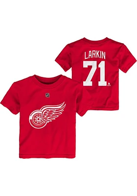 Dylan Larkin Detroit Red Wings Toddler Player Short Sleeve T Shirt