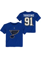 Vladimir Tarasenko St Louis Blues Toddler Blue Player Short Sleeve T Shirt