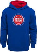Detroit Pistons Boys Blue Prime Long Sleeve Hooded Sweatshirt