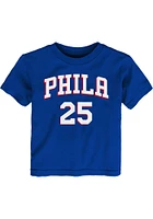 Ben Simmons Philadelphia 76ers Toddler Blue Name and Number Short Sleeve Player T Shirt
