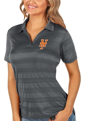 Antigua New York Mets Womens Compass Short Sleeve Polo Shirt