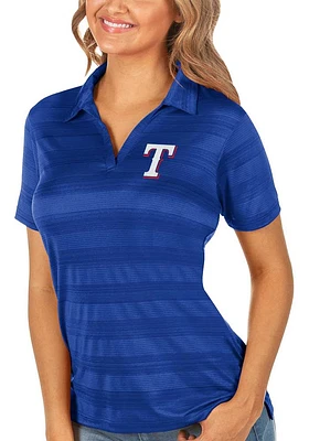 Antigua Texas Rangers Womens Compass Short Sleeve Polo Shirt