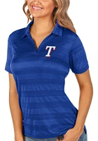 Antigua Texas Rangers Womens Compass Short Sleeve Polo Shirt