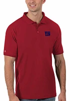 Antigua New York Giants Mens Legacy Pique Short Sleeve Polo