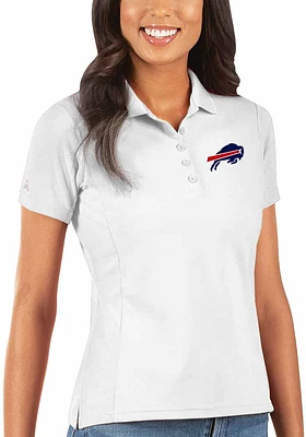 Antigua Buffalo Bills Womens Legacy Pique Short Sleeve Polo Shirt