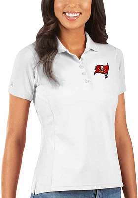 Antigua Tampa Bay Buccaneers Womens Legacy Pique Short Sleeve Polo Shirt