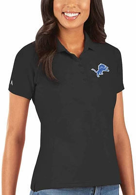 Antigua Detroit Lions Womens Legacy Pique Short Sleeve Polo Shirt