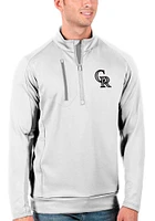 Antigua Colorado Rockies Mens Generation Long Sleeve Qtr Zip Pullover