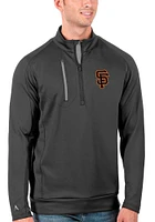 Antigua San Francisco Giants Mens Generation Long Sleeve Qtr Zip Pullover