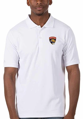 Antigua Florida Panthers Mens Legacy Pique Short Sleeve Polo