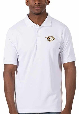 Antigua Nashville Predators Mens Legacy Pique Short Sleeve Polo