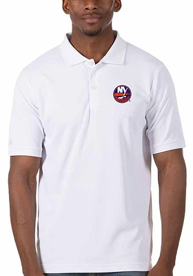 Antigua New York Islanders Mens Legacy Pique Short Sleeve Polo