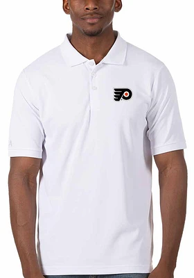 Antigua Philadelphia Flyers Mens Legacy Pique Short Sleeve Polo
