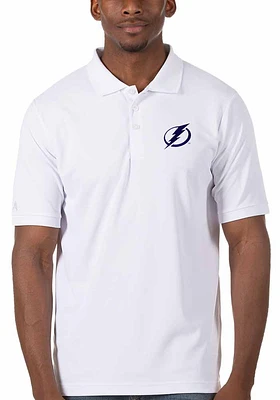 Antigua Tampa Bay Lightning Mens Legacy Pique Short Sleeve Polo
