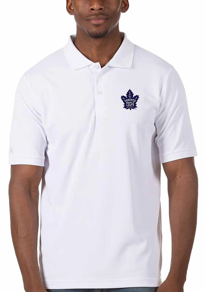 Antigua Toronto Maple Leafs Mens Legacy Pique Short Sleeve Polo