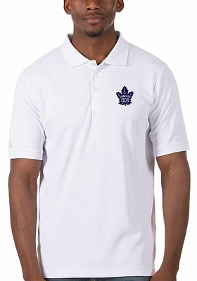 Antigua Toronto Maple Leafs Mens Legacy Pique Short Sleeve Polo