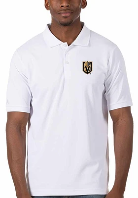 Antigua Vegas Golden Knights Mens Legacy Pique Short Sleeve Polo