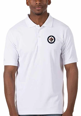 Antigua Winnipeg Jets Mens Legacy Pique Short Sleeve Polo