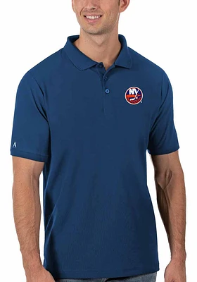 Antigua New York Islanders Mens Legacy Pique Short Sleeve Polo