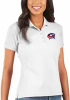 Antigua Columbus Blue Jackets Womens Legacy Pique Short Sleeve Polo Shirt