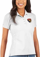 Antigua Florida Panthers Womens Legacy Pique Short Sleeve Polo Shirt