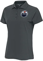 Antigua Edmonton Oilers Womens Legacy Pique Short Sleeve Polo Shirt