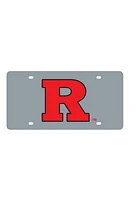 Rutgers Scarlet Knights Silver Letter Logo Car Accessory License Plate