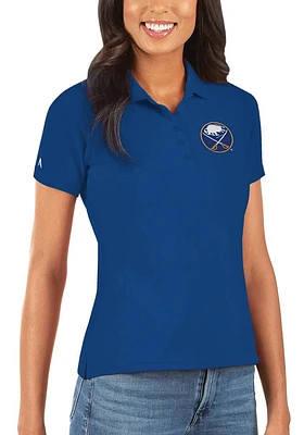 Antigua Buffalo Sabres Womens Legacy Pique Short Sleeve Polo Shirt