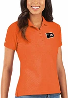 Antigua Philadelphia Flyers Womens Legacy Pique Short Sleeve Polo Shirt