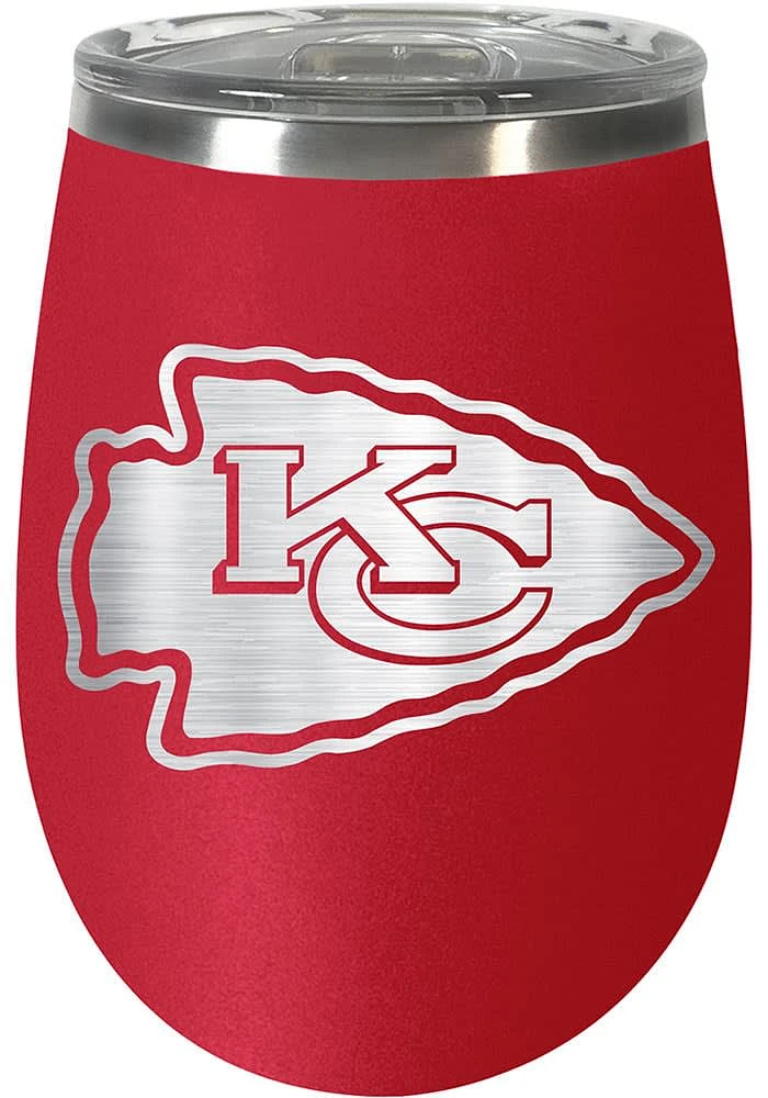 Kansas City Chiefs 10oz Rally Cry Stemless Wine Stainless Steel Stemless - Red