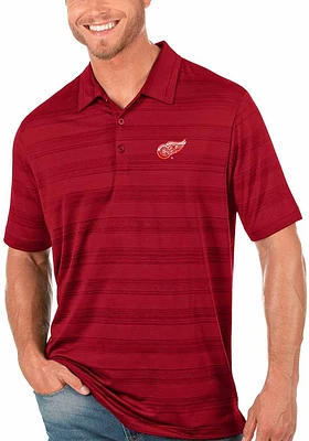 Antigua Detroit Red Wings Mens Compass Short Sleeve Polo