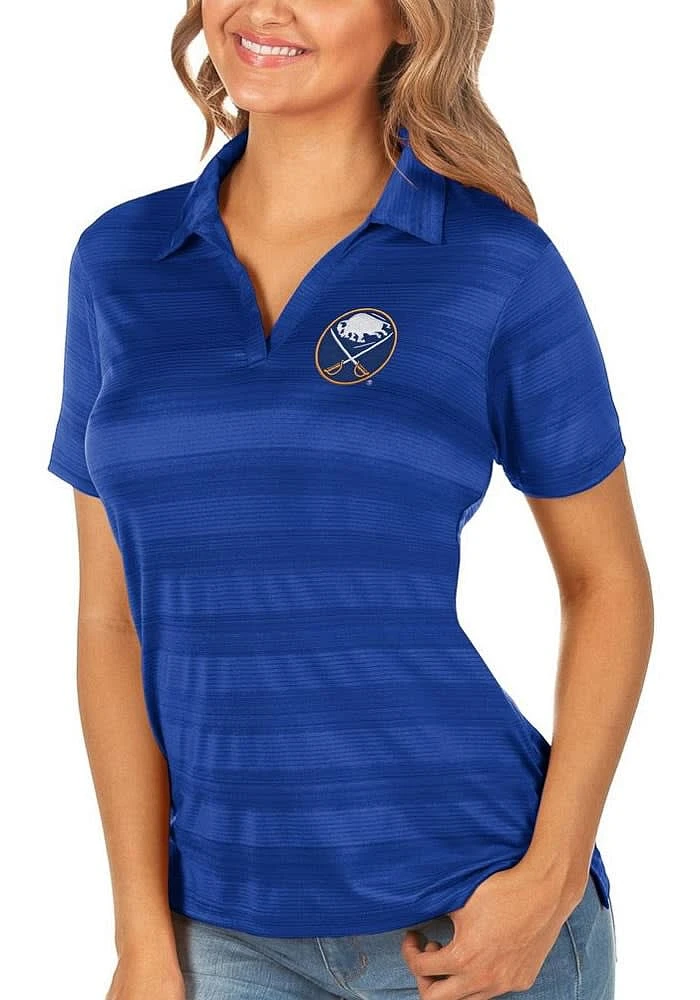 Antigua Buffalo Sabres Womens Compass Short Sleeve Polo Shirt