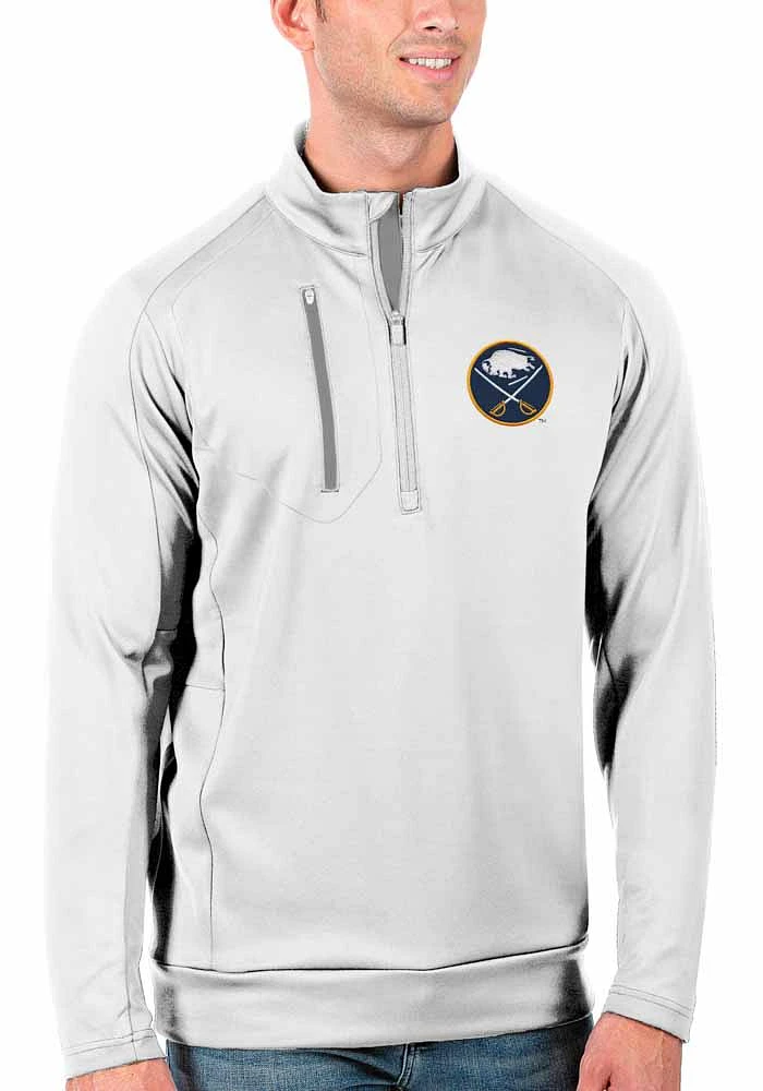 Antigua Buffalo Sabres Mens Generation Long Sleeve Qtr Zip Pullover