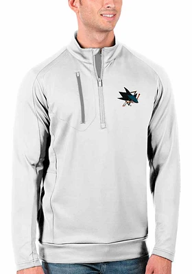 Antigua San Jose Sharks Mens Generation Long Sleeve Qtr Zip Pullover