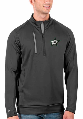 Antigua Dallas Stars Mens Generation Long Sleeve Qtr Zip Pullover