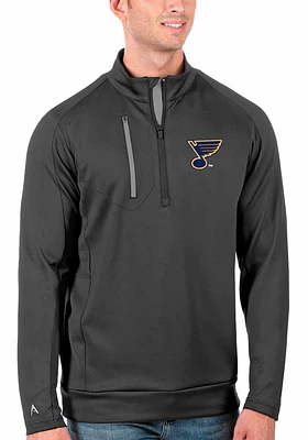 Antigua St Louis Blues Mens Generation Long Sleeve Qtr Zip Pullover