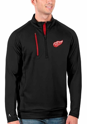 Antigua Detroit Red Wings Mens Generation Long Sleeve Qtr Zip Pullover